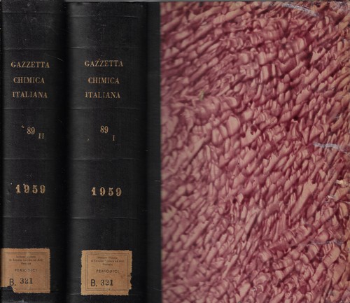 Gazzetta chimica italiana vol - gazzetta,